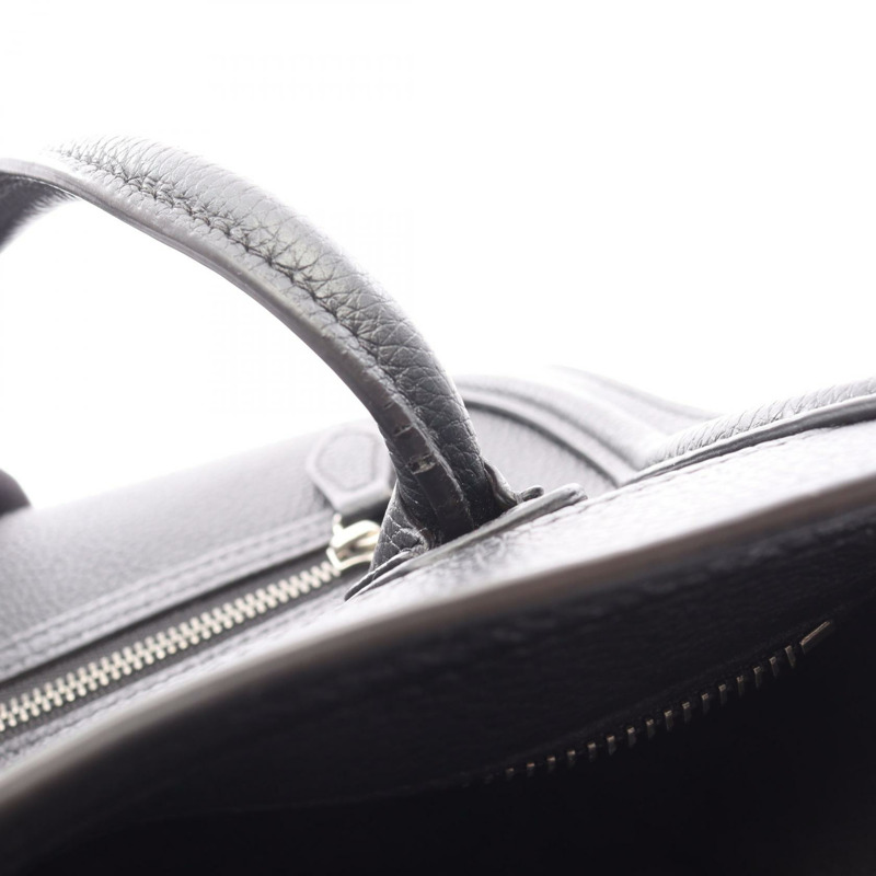 CELINE Luggage Nano Shopper 單肩斜背包 黑色真皮二手女款-6