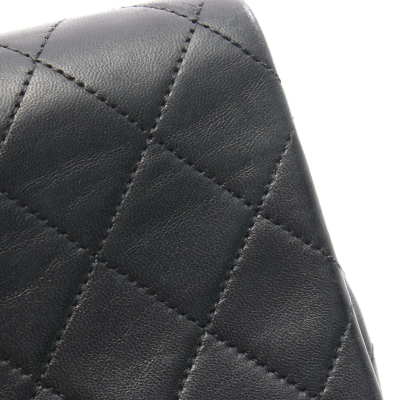 香奈兒迷你絎縫全蓋肩背包 A03571 羊皮 黑色 二手 金色五金-5