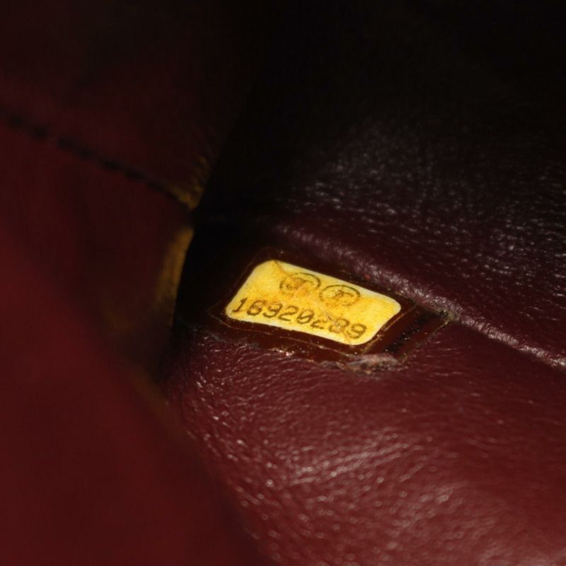 香奈兒 Matelasse W 翻蓋肩背包 A01112 黑色粒面小牛皮 二手 SHW-4