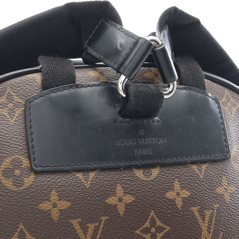 路易威登 Josh 雙肩包 M41530 Monogram macassa 棕色黑色 二手 LV-5