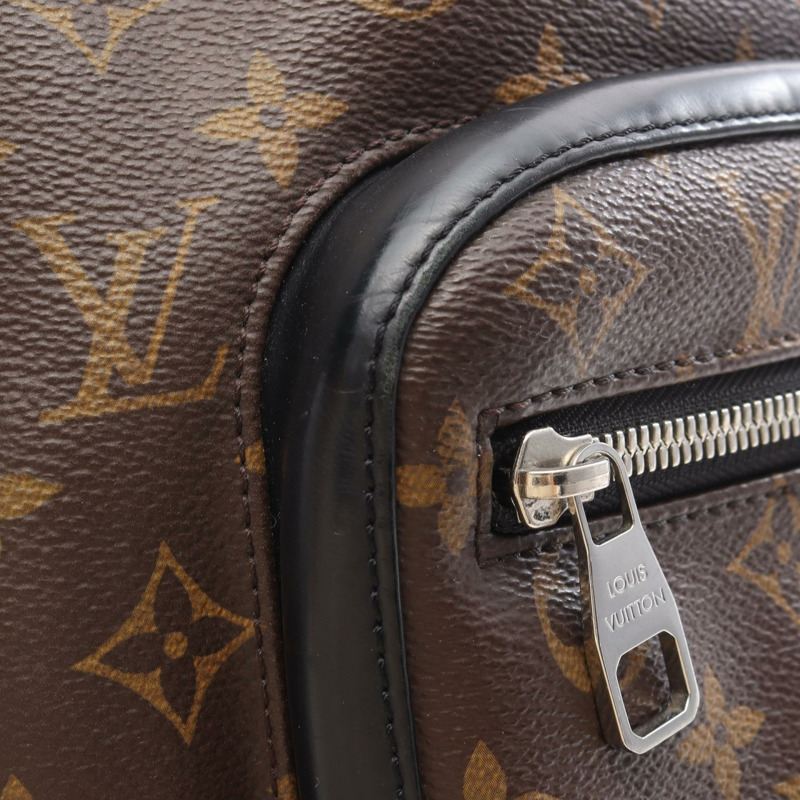 路易威登 Josh 雙肩包 M41530 Monogram macassa 棕色黑色 二手 LV-8