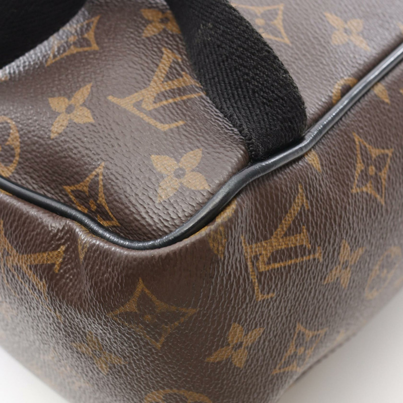 路易威登 Josh 雙肩包 M41530 Monogram macassa 棕色黑色 二手 LV-11