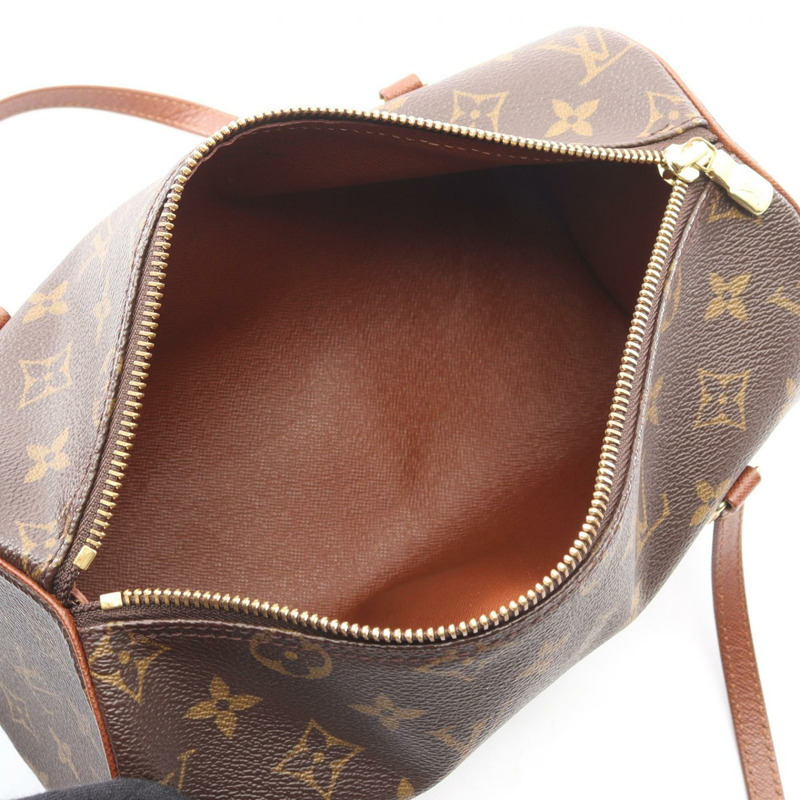 路易威登 Papillon 26 Old 手提包 M51366 Monogram 帆布皮革棕色二手-2