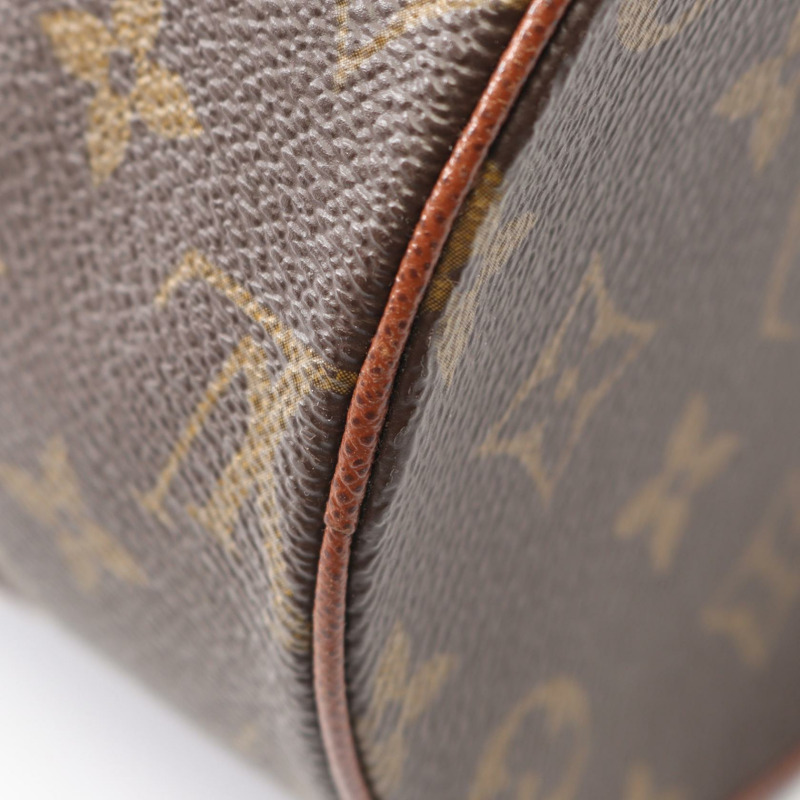 路易威登 Papillon 26 Old 手提包 M51366 Monogram 帆布皮革棕色二手-7