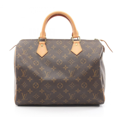 路易威登 Speedy 30 旅行手提包 M41526 Monogram 皮革 棕色 二手