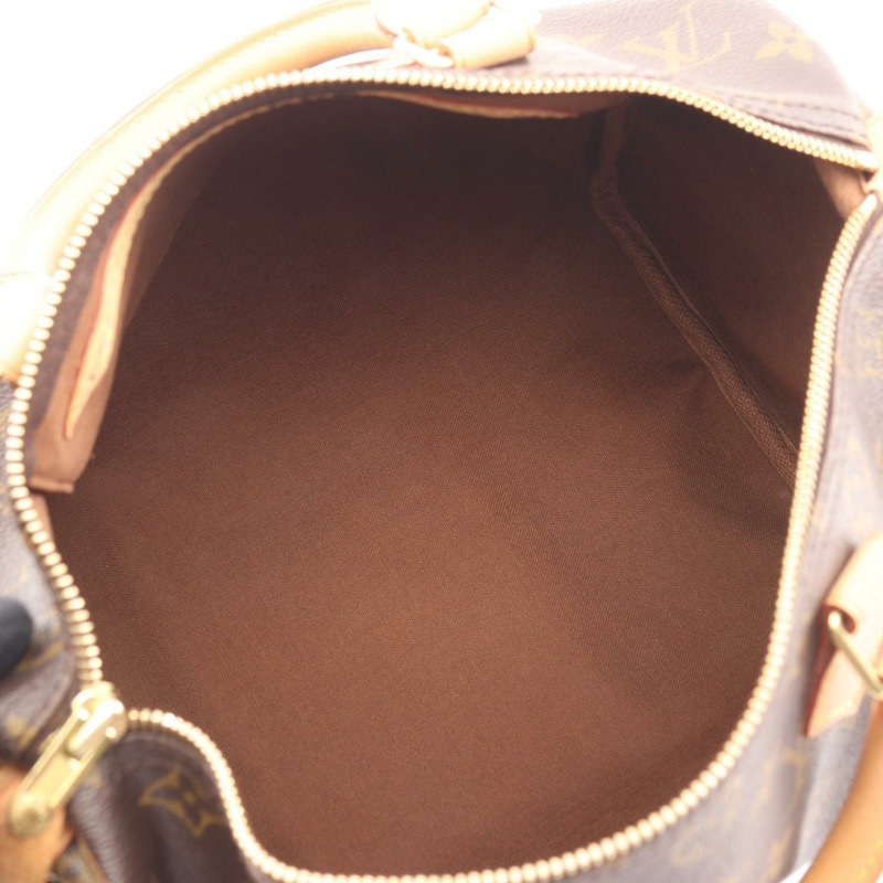 路易威登 Speedy 30 旅行手提包 M41526 Monogram 皮革 棕色 二手-2