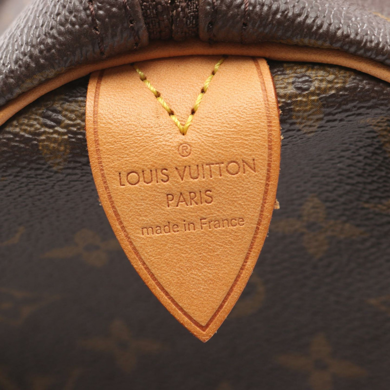 路易威登 Speedy 30 旅行手提包 M41526 Monogram 皮革 棕色 二手-3