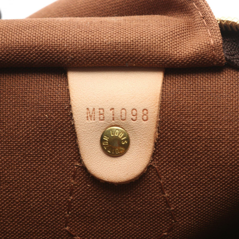 路易威登 Speedy 30 旅行手提包 M41526 Monogram 皮革 棕色 二手-4