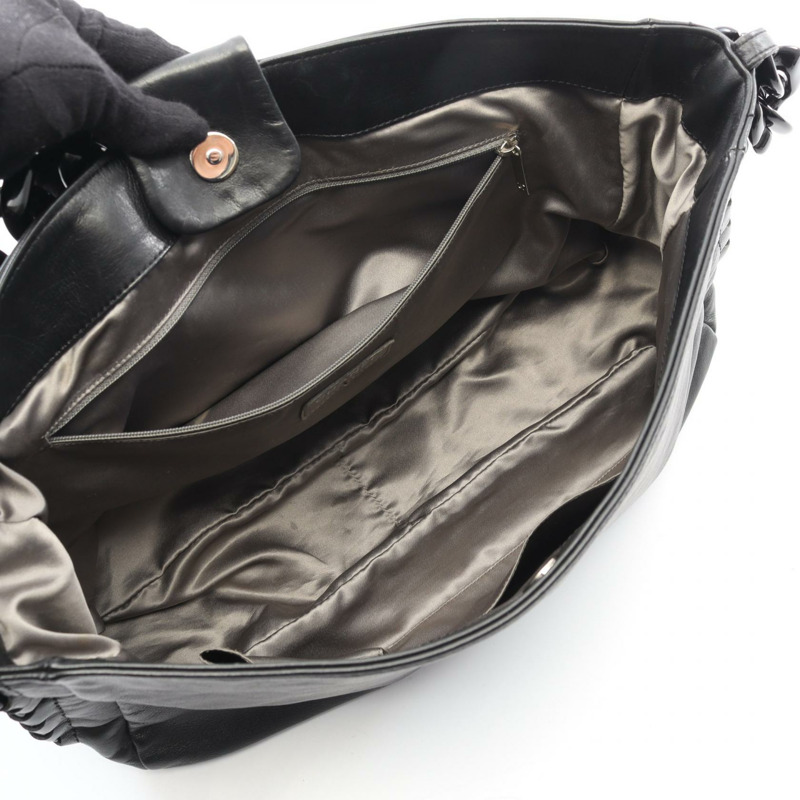 香奈兒奢華系列單肩包,羊皮材質,黑色,二手,女士CC-2