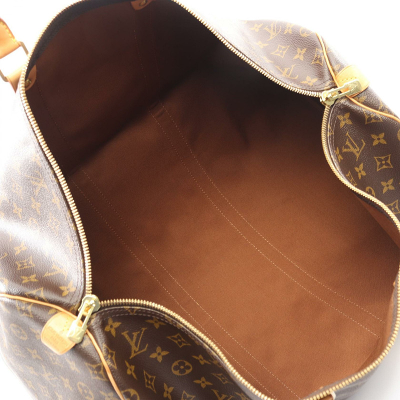 路易威登 Keepall 55 手提包 M41424 Monogram 帆布皮革棕色二手 LV-2