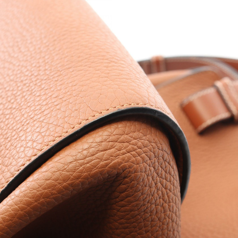 LOEWE Hammock 中型單肩手提包,棕色皮革,二手女款-7