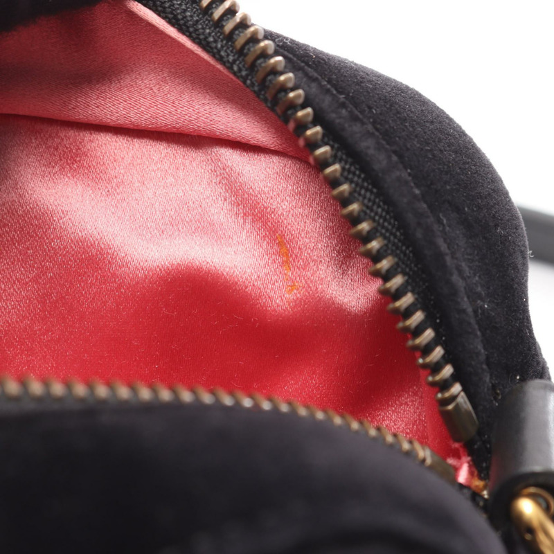 GUCCI GG Marmont 絎縫迷你斜背包 448065 織布皮革 BK-4