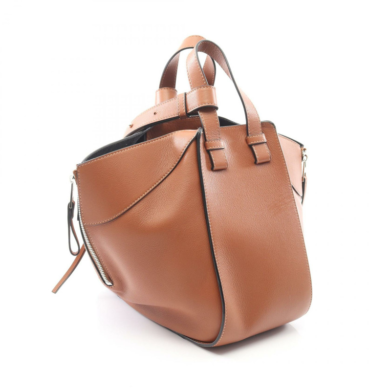 LOEWE HAMMOCK 小單肩手提包,棕色皮革,二手女款-1