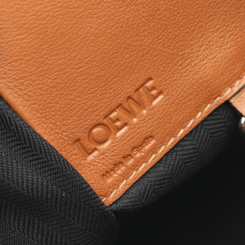 LOEWE HAMMOCK 小單肩手提包,棕色皮革,二手女款-3