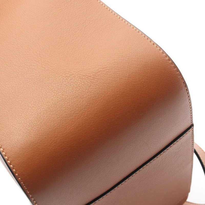 LOEWE HAMMOCK 小單肩手提包,棕色皮革,二手女款-7