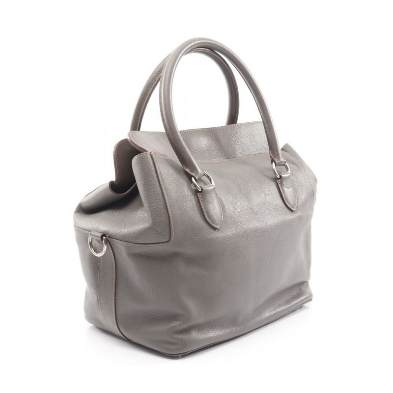 愛馬仕 Toolbox 26 單肩手提包 Evercolor 皮革 灰色 Etain SHW 二手 女士-1