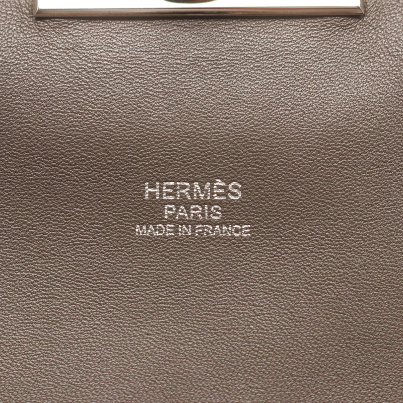 愛馬仕 Toolbox 26 單肩手提包 Evercolor 皮革 灰色 Etain SHW 二手 女士-3