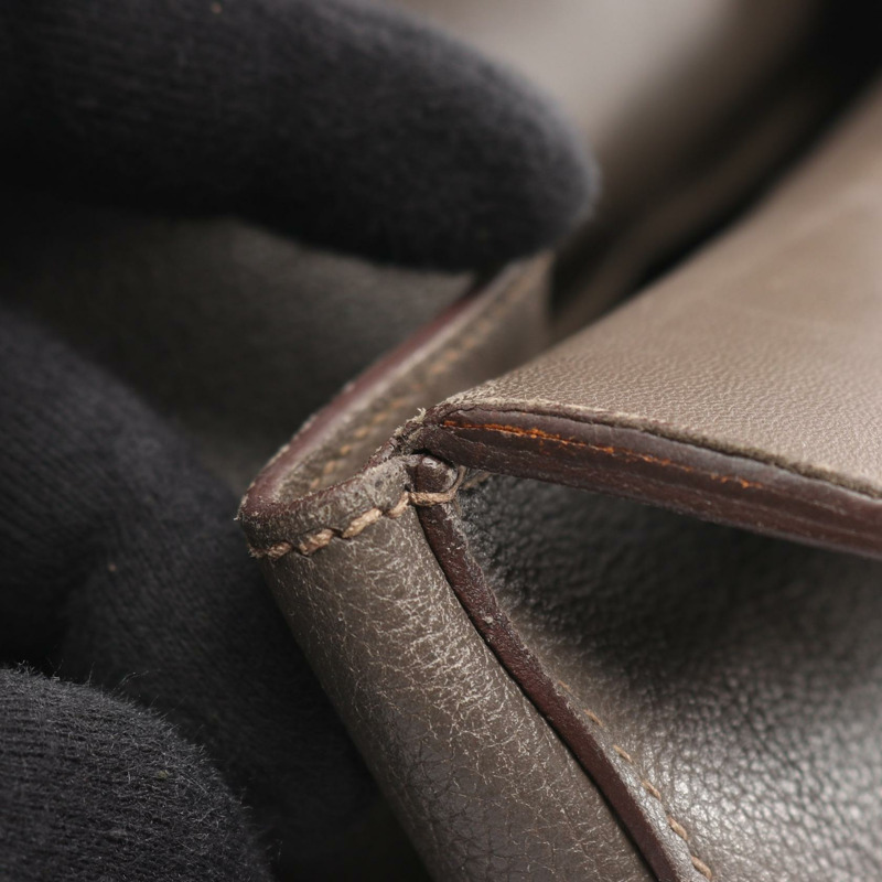 愛馬仕 Toolbox 26 單肩手提包 Evercolor 皮革 灰色 Etain SHW 二手 女士-6