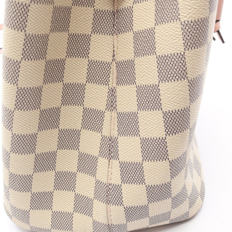 LOUIS VUITTON Neonoe 單肩斜挎包 N40152 Damier Azur 玫瑰淡香水 二手-6