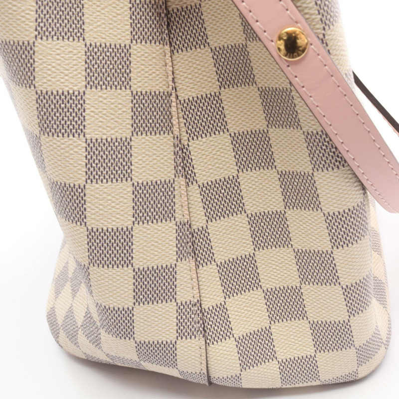 LOUIS VUITTON Neonoe 單肩斜挎包 N40152 Damier Azur 玫瑰淡香水 二手-7