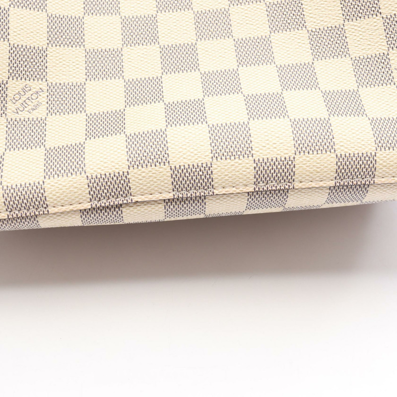 LOUIS VUITTON Neonoe 單肩斜挎包 N40152 Damier Azur 玫瑰淡香水 二手-8