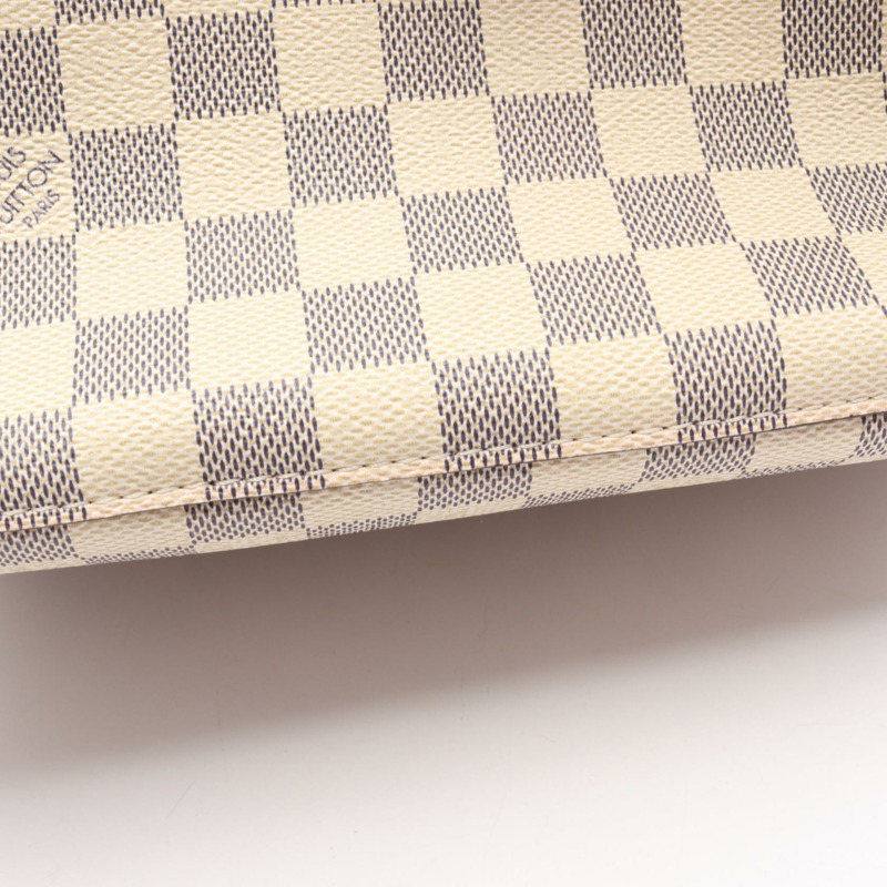 LOUIS VUITTON Neonoe 單肩斜挎包 N40152 Damier Azur 玫瑰淡香水 二手-9