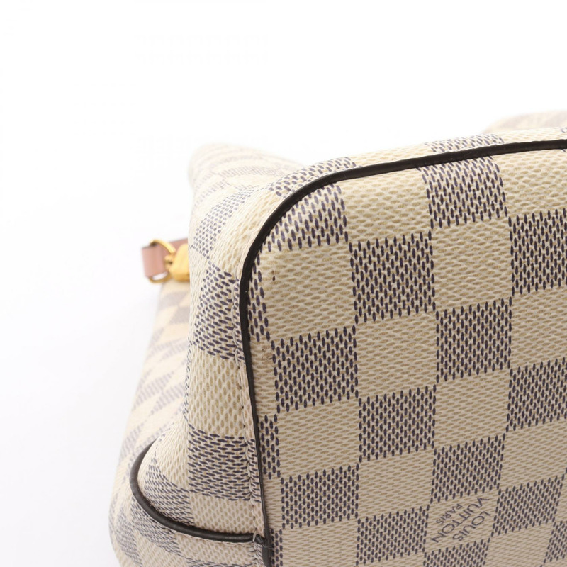 LOUIS VUITTON Neonoe 單肩斜挎包 N40152 Damier Azur 玫瑰淡香水 二手-10