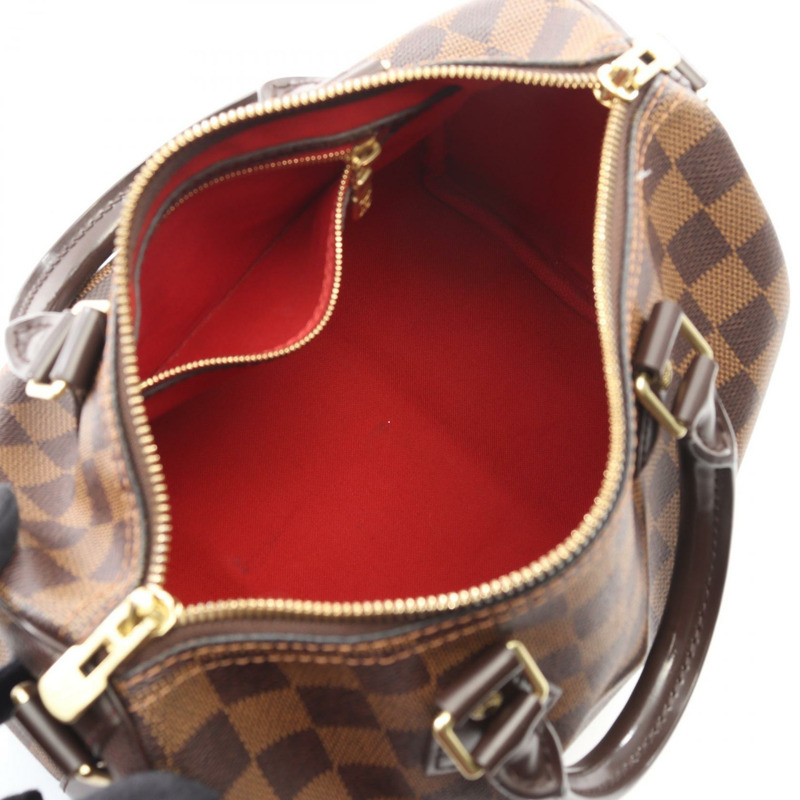 LOUIS VUITTON Speedy Bandouliere 25 斜背包手提包 N41368 Damier Ebene 二手-2