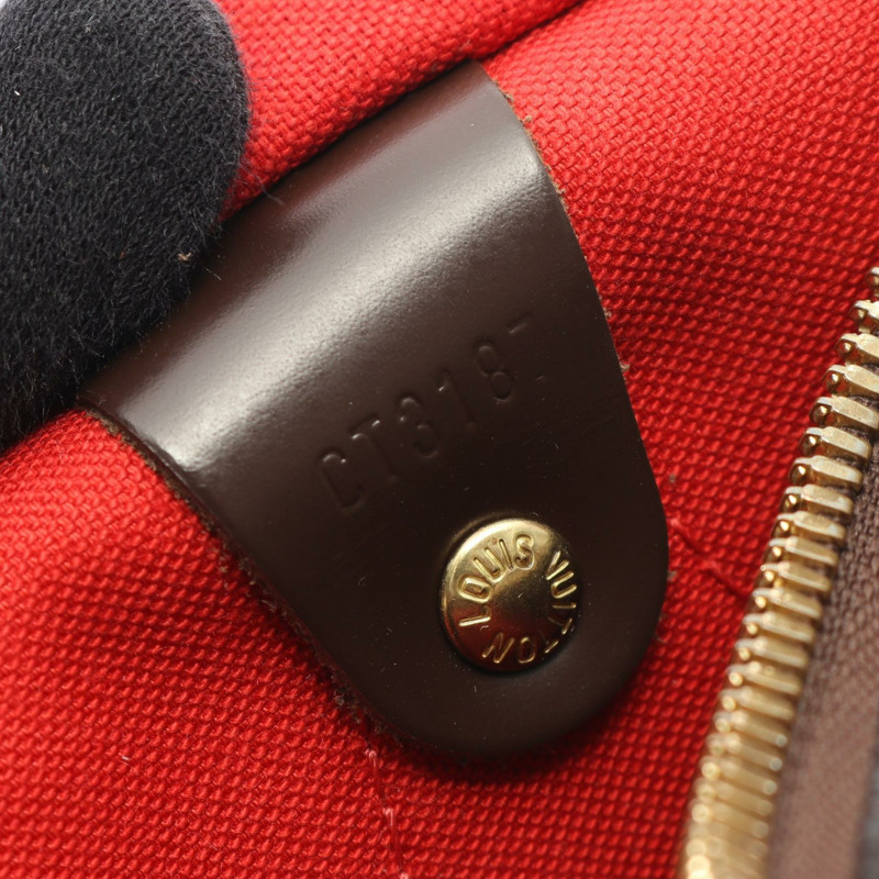 LOUIS VUITTON Speedy Bandouliere 25 斜背包手提包 N41368 Damier Ebene 二手-4