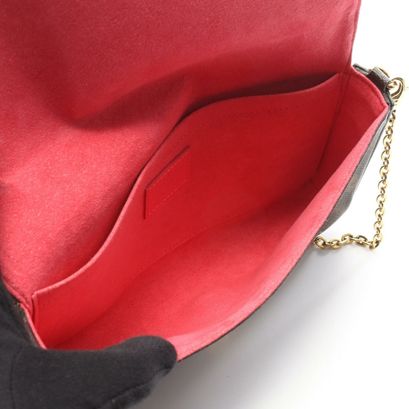 路易威登 Pochette Felicie 鏈條斜背包 M28627 Monogram 二手-2