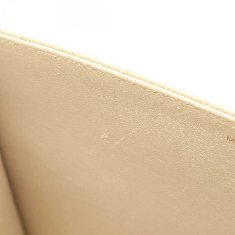 香奈兒 (CHANEL) Matelasse 手提包,粒面小牛皮,米色,二手,女士,金色五金,CC標誌,Coco-9