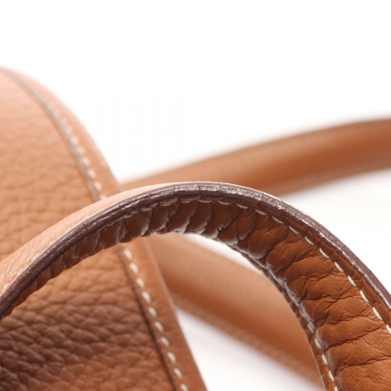 愛馬仕 Victoria Cabas 32 手提單肩包 047589CK Taurillon Clemence 金色 SHW-6