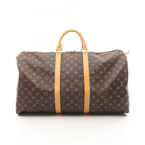 路易威登 Keepall 55 旅行包 M41424 Monogram 皮革 棕色 二手