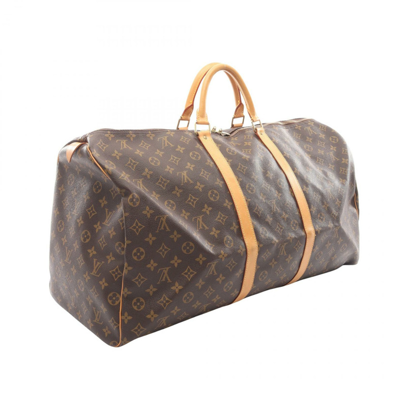 路易威登 Keepall 60 旅行手提包 M41422 Monogram 皮革 棕色 二手-1
