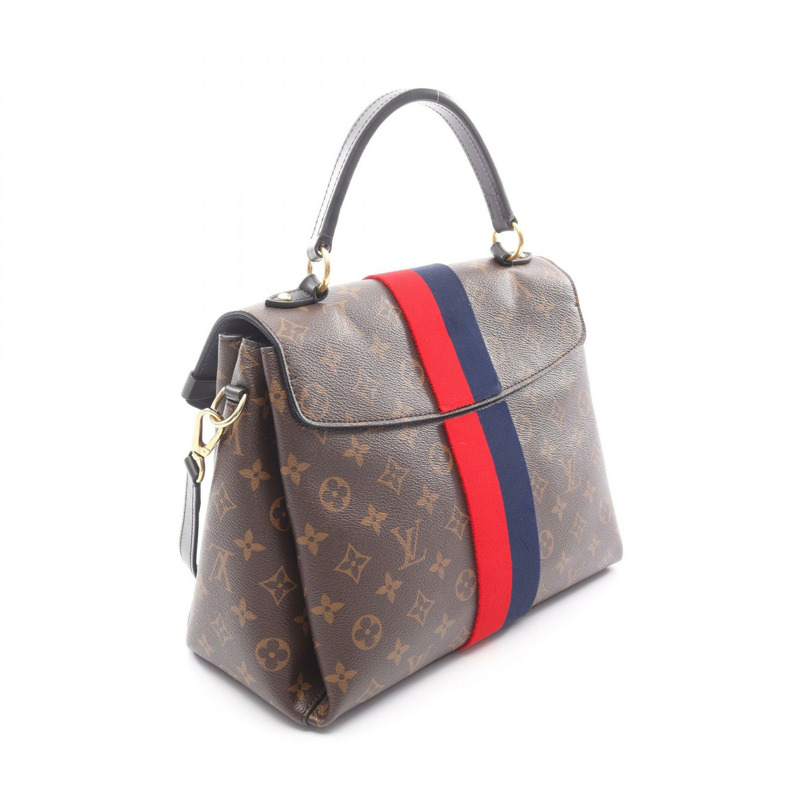 路易威登 Georges MM 單肩手提包 M43778 Monogram 皮革 棕色 二手-1