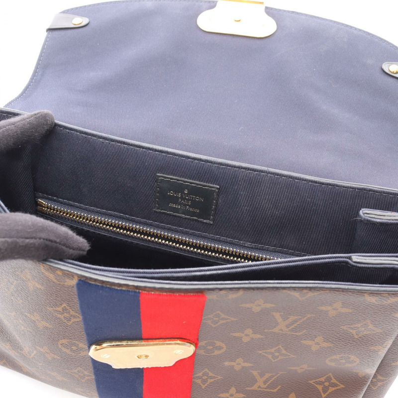 路易威登 Georges MM 單肩手提包 M43778 Monogram 皮革 棕色 二手-4