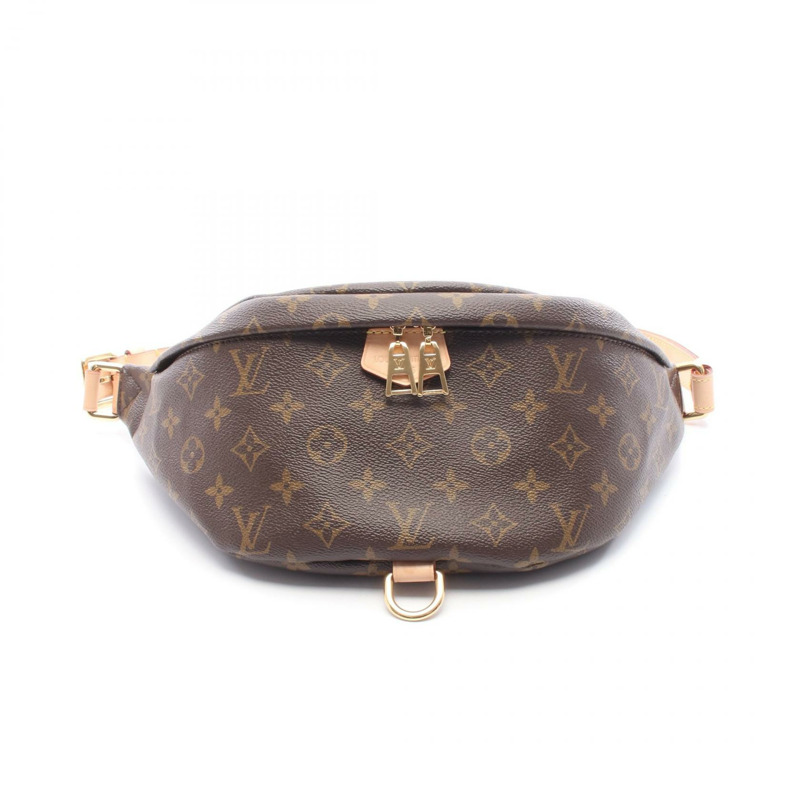 路易威登 (LOUIS VUITTON) 腰包 M43644 Monogram帆布皮革棕色二手-0