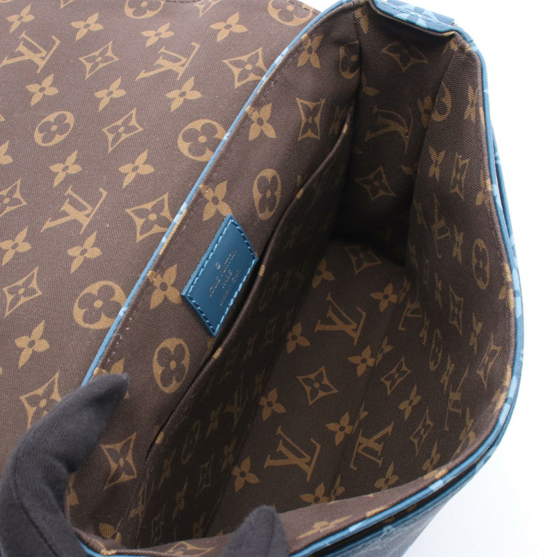 路易威登 District PM NV3 單肩斜背包 M23785 Monogram 藍色二手-2