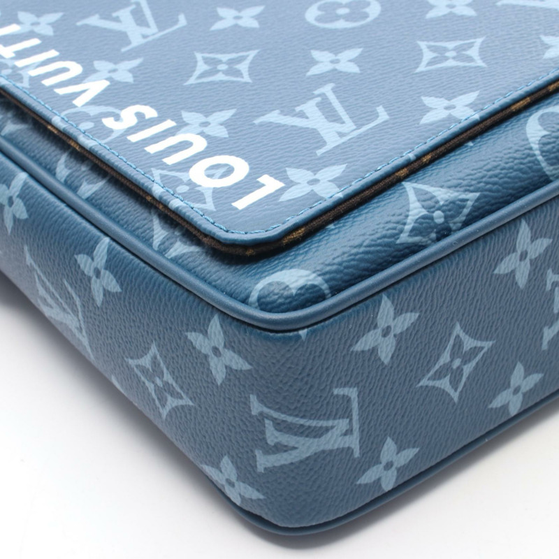 路易威登 District PM NV3 單肩斜背包 M23785 Monogram 藍色二手-5