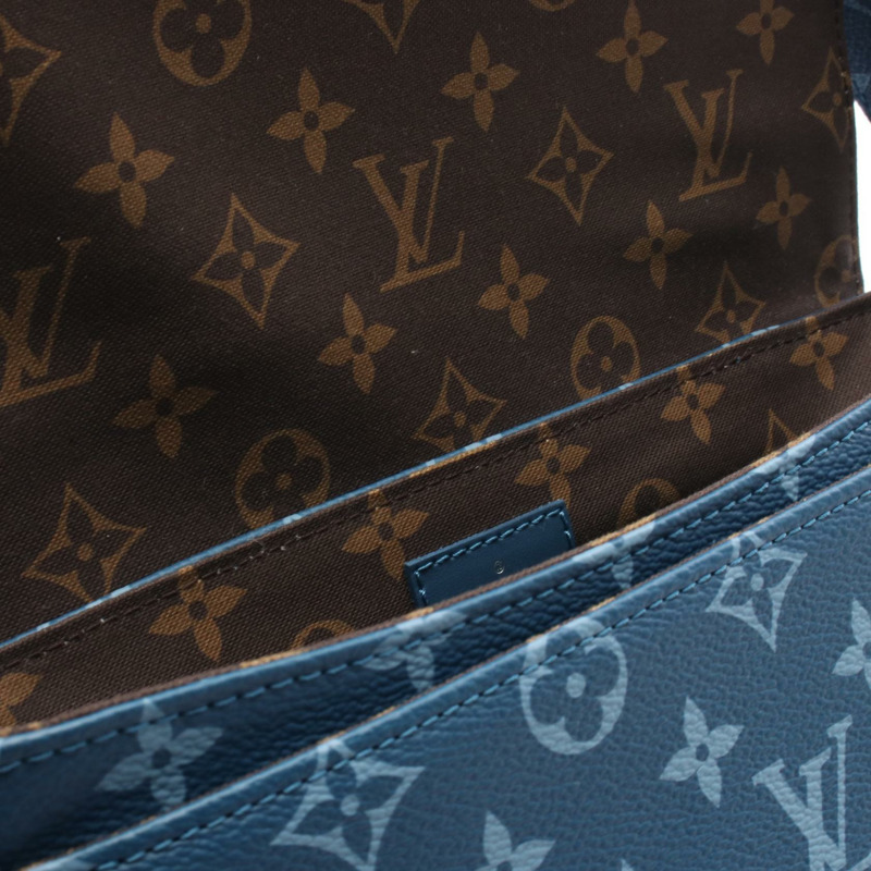 路易威登 District PM NV3 單肩斜背包 M23785 Monogram 藍色二手-6
