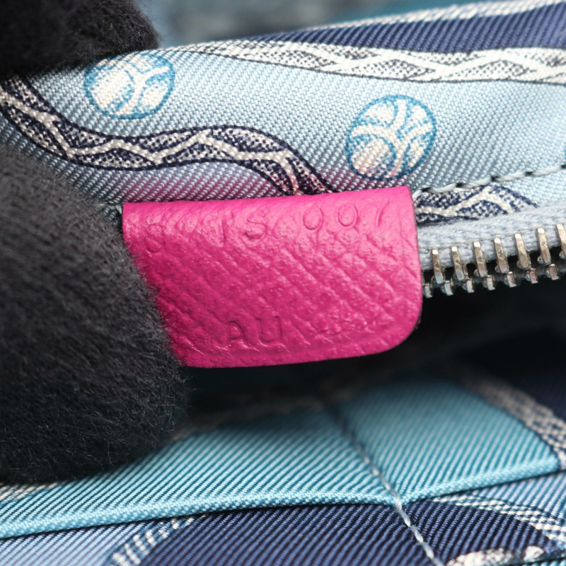 愛馬仕 Azap 長版 SilkIn Around 長版皮夾 C Epsom 玫瑰紫 二手 SHW-4