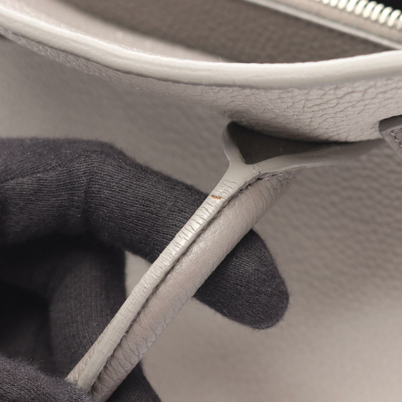 SAINT LAURENT PARIS Sac de Jules 單肩手提包 477477 皮革 灰色 二手 女士-7