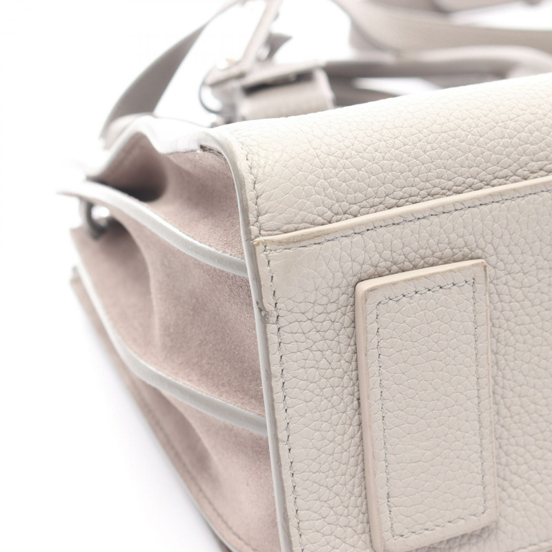 SAINT LAURENT PARIS Sac de Jules 單肩手提包 477477 皮革 灰色 二手 女士-12