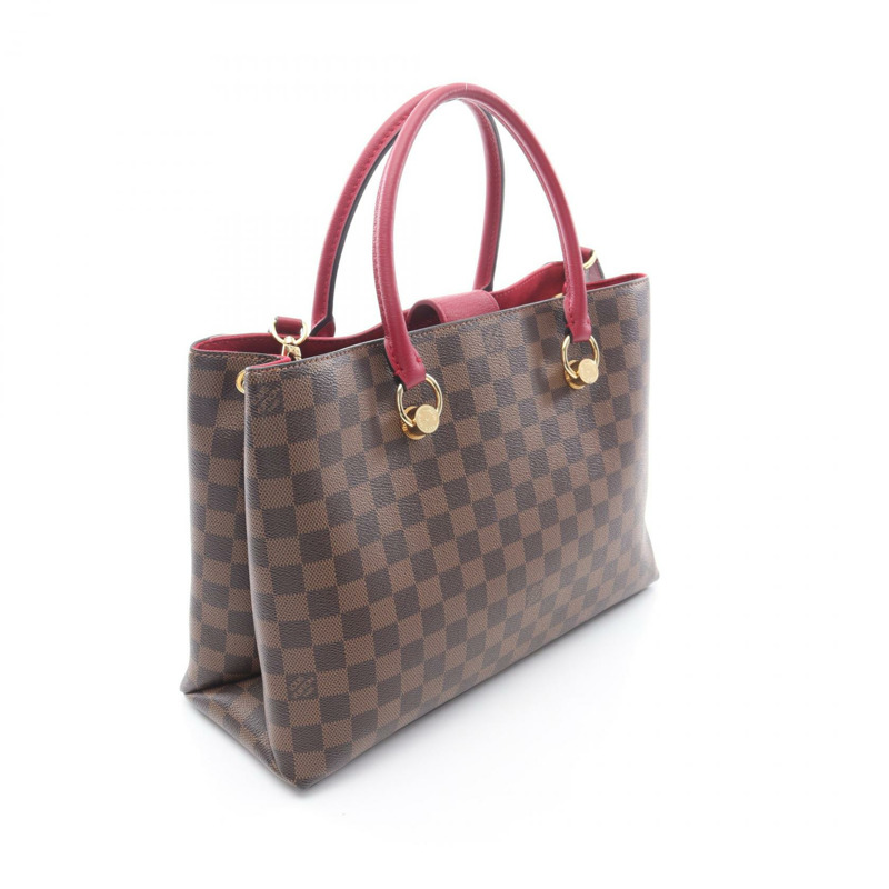 路易威登 LV Riverside 單肩手提包 N40052 Damier 棕色 二手 LV-1