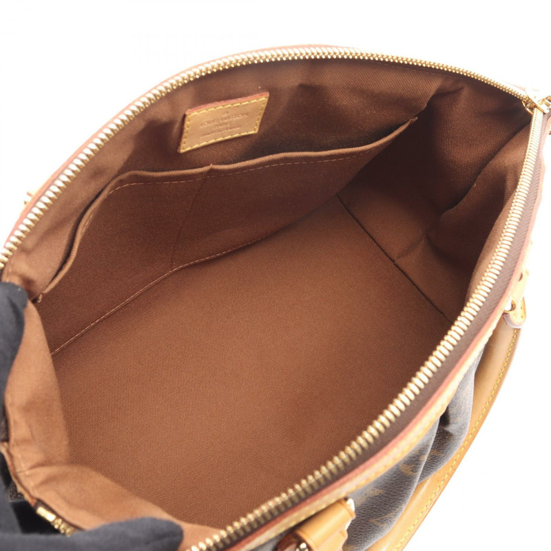 路易威登 Tivoli PM 手提包 M40143 Monogram 帆布皮革棕色二手女士-2