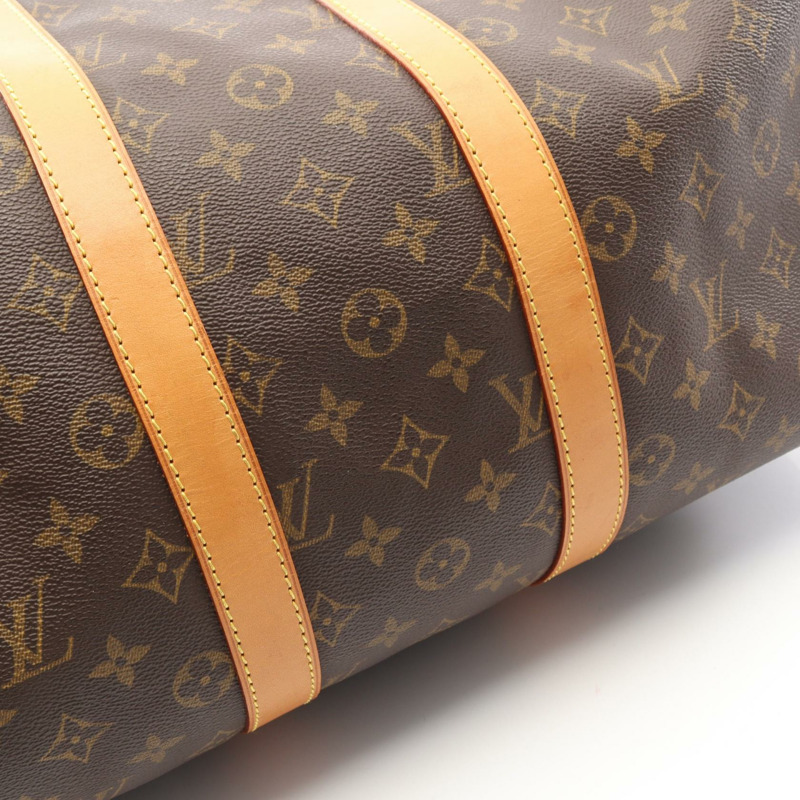 路易威登 Keepall45 手提包 M41428 Monogram 帆布皮革棕色二手男女通用-7