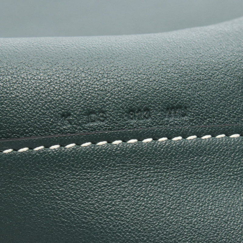 愛馬仕 Neo Double Sense 35 手提單肩包 K Sikkim 皮革 黑色 Vert moyen-5