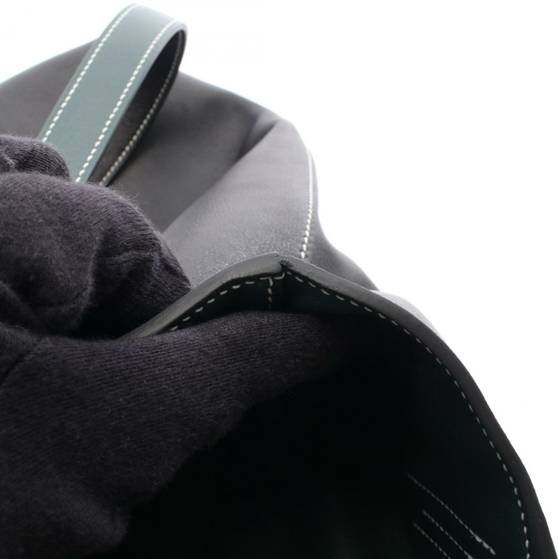 愛馬仕 Neo Double Sense 35 手提單肩包 K Sikkim 皮革 黑色 Vert moyen-6