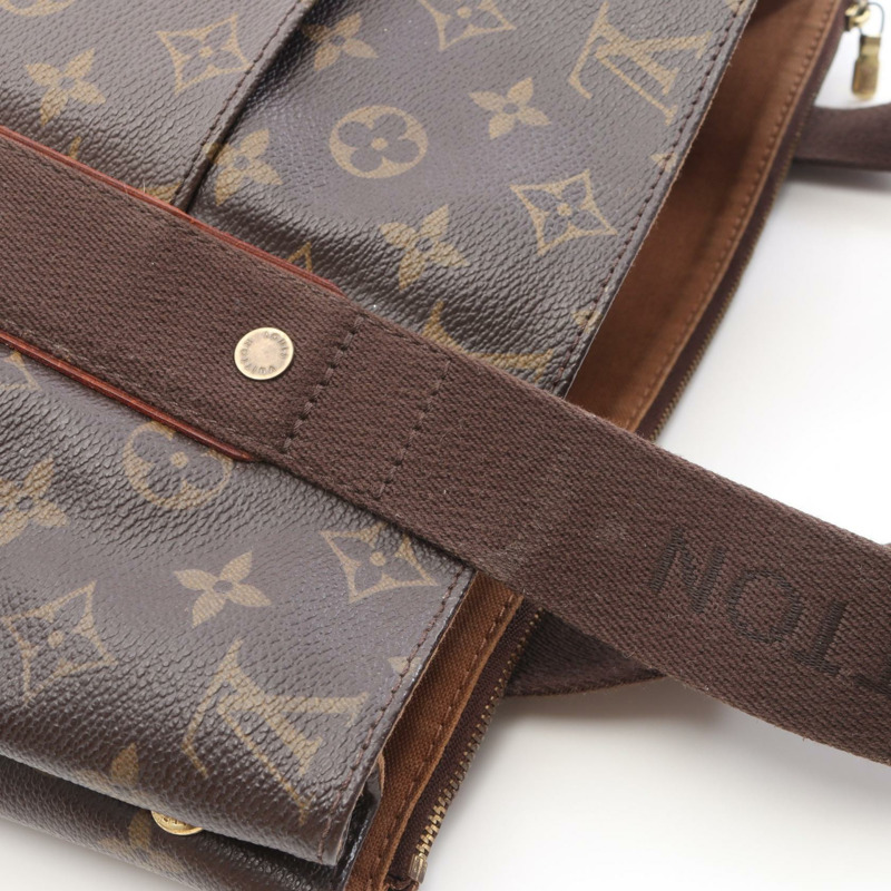 路易威登 Cabas Beaubourg 手提包 M53013 Monogram 帆布皮革棕色二手-13