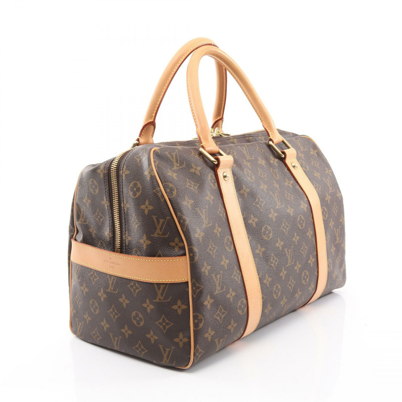 路易威登 Carryall 旅行手提包 M40074 Monogram 皮革 棕色 二手 男女通用-1